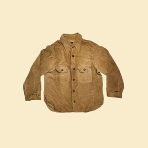 Vintage 70s leather jacket, size 46 Reg Oakbrook Sportswear brown leather jacket